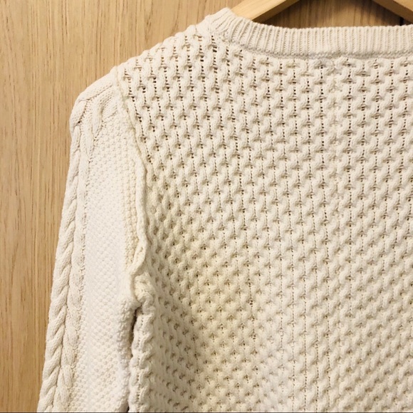 1. STATE // Ecru Waffle Knit Sweater - Picture 3 of 6